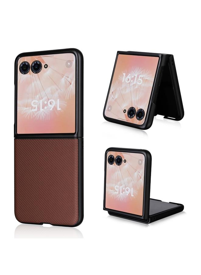 S-TOP Case For Motorola Moto Razr 50 Ultra PU Leather PC Phone Case - Image 1