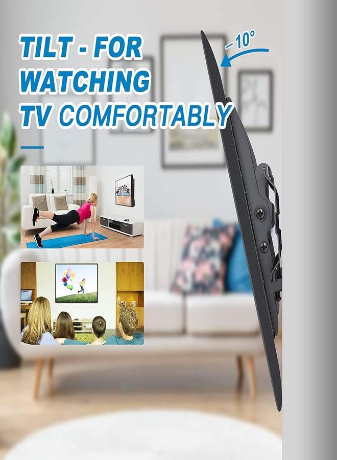 Pipishell Tilting TV Wall Mount Bracket Low Profile for 13-42 Inch Flat Screen TVs & Monitors, Universal Tilt TV Monitor Mount Fits 8" Wood Studs VESA 200x200mm - Image 4