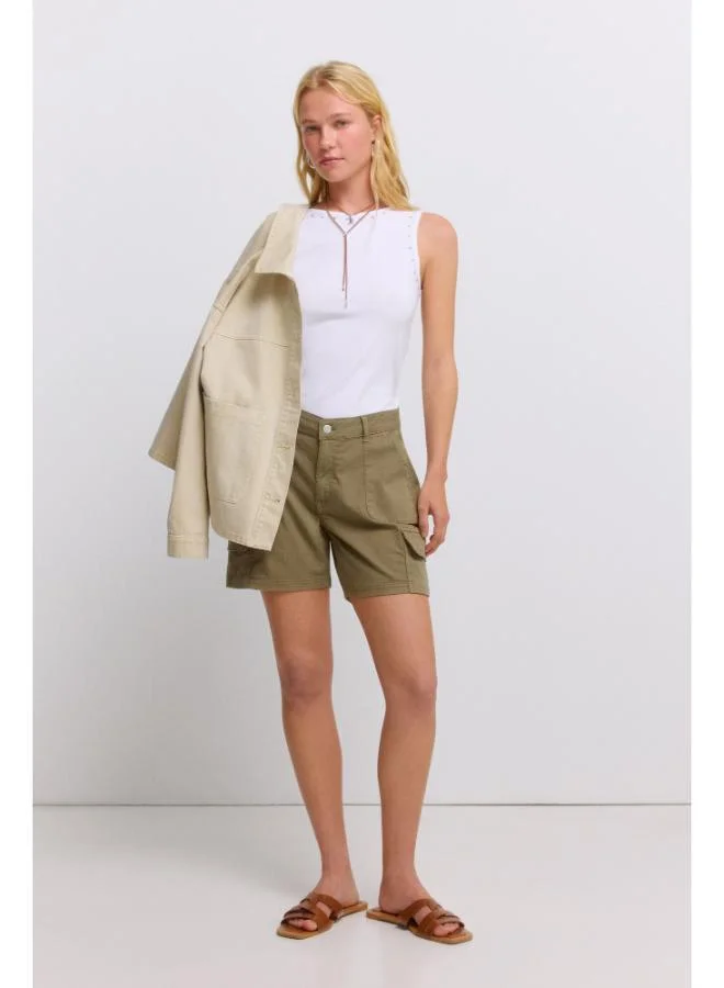 Springfield Short denim cargo