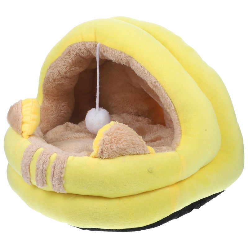 Household Cat Dog Sofa Cotton Pet Sofa Semi-closed Winter Cat Nest - Image 5