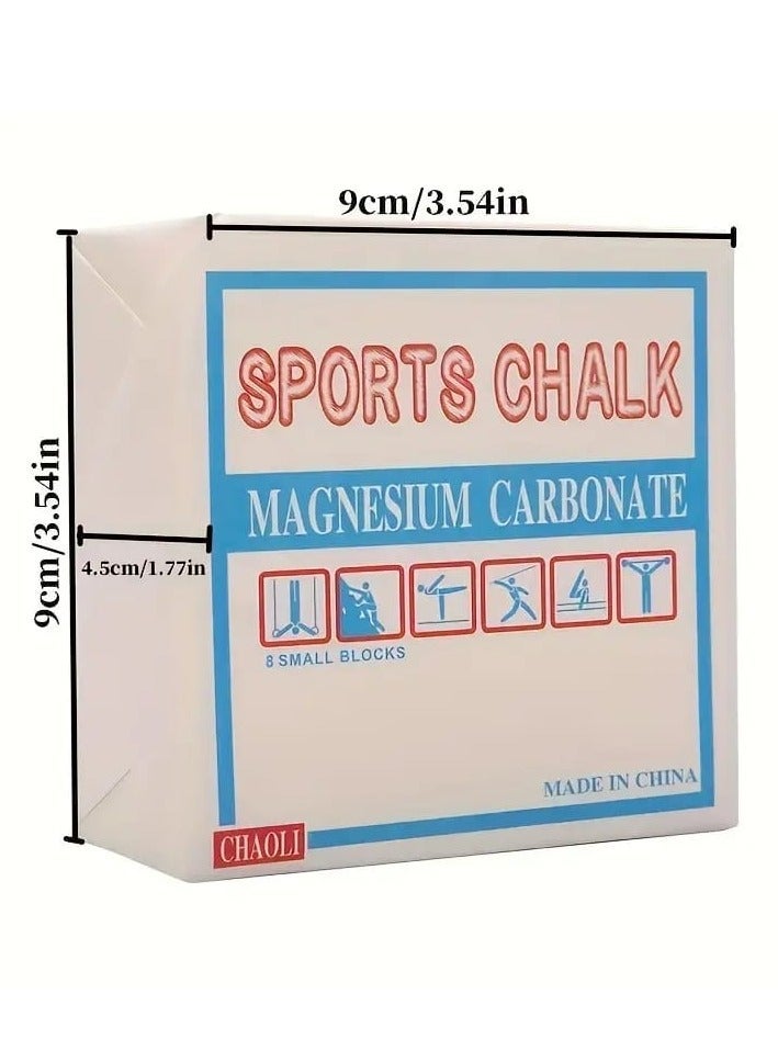 TIB 8 pieces of chalk powder for weightlifting, extreme sports, acrobatics, rock climbing, fitness, and anti-slip training. - Image 3