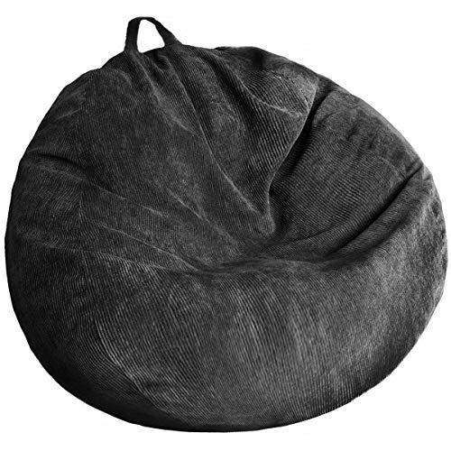 Bean Bag Chair Cover No Filler Stuffed Animal Storage Bean Bag Cover Pets DogsCats Lazy Beds Washable Ultra Soft Corduroy Stuffed for Organizing Plush Toys or Textile Sack Bean Bag