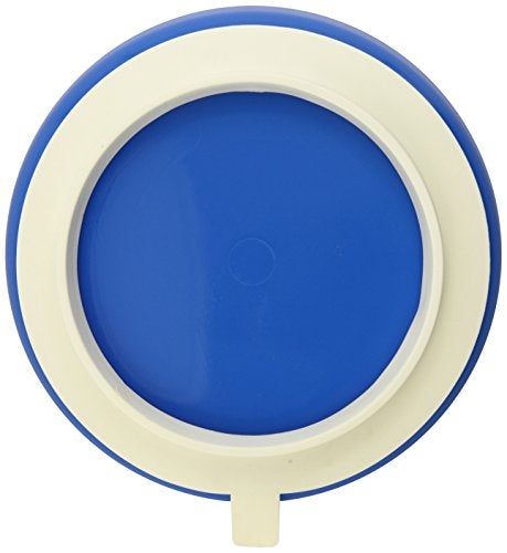 SP Ableware 745350012 Scooper Plate with Suction Cup Base, Blue - Image 2