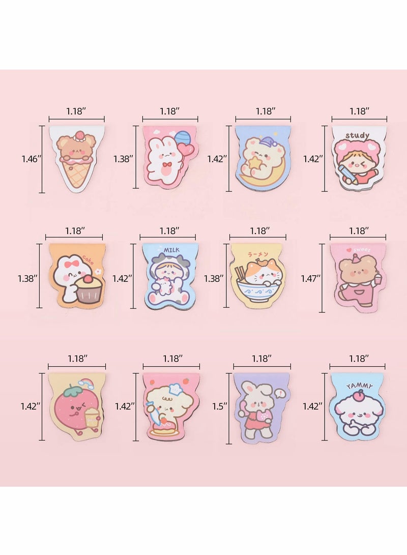 Magnetic Bookmarks, Cute Bookmarks with Cartoon Patterns, Page Clips for Students Teachers Kids Schools Home（12pcs） - Image 5