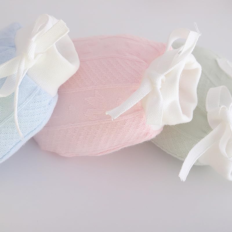 Adeimoo Cute Boys Girls Cotton No Scratch Gloves Drawstring Adjustable Mittens for Baby Infants - Image 4