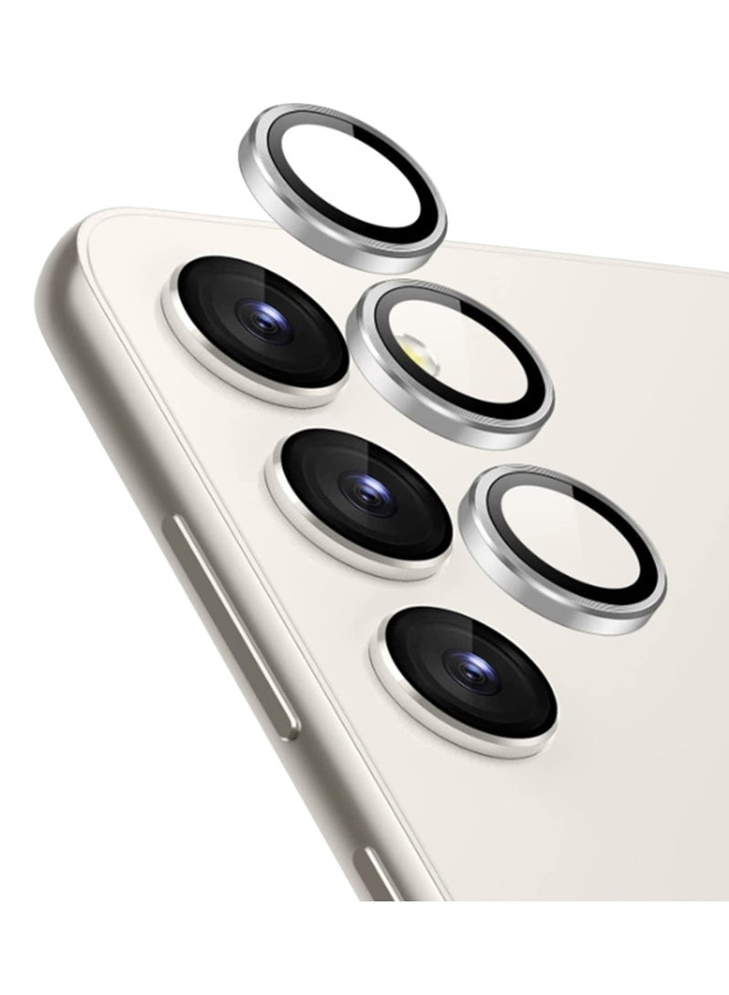 Lens protection film HD CD pattern for SAMSUNG Galaxy S23, Silver - Image 1