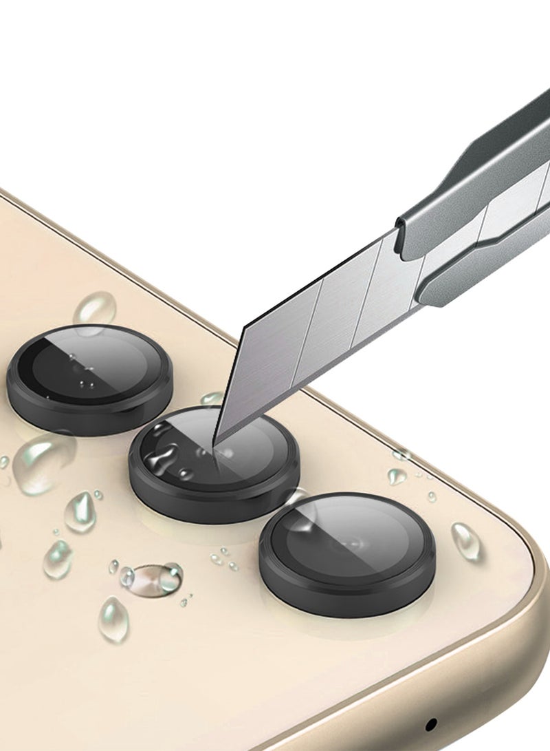 Lens protection film HD CD pattern for SAMSUNG Galaxy S23, Silver - Image 5