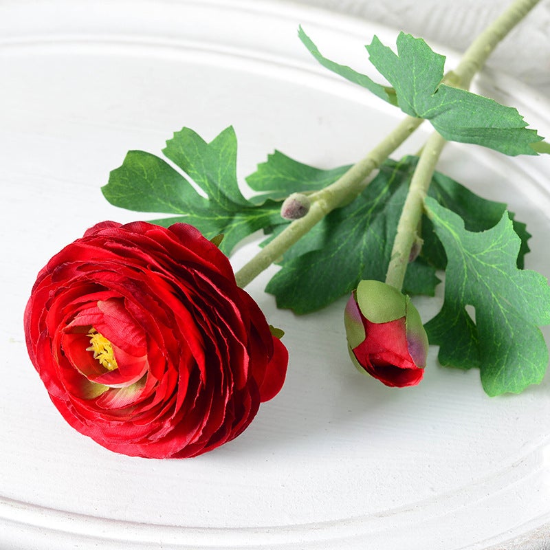 Generic Vintage European Lotus Artificial Flower Decoration Red 