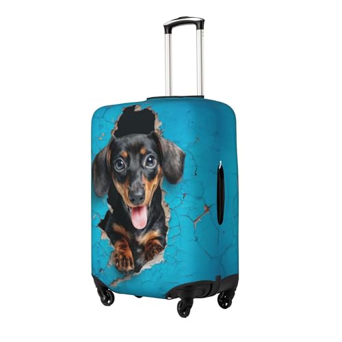 Worltoldb Cute Dog Travel Luggage Cover Polyester Suitcase Protector Washable Baggage Covers Fits 1821 Inch - Image 3