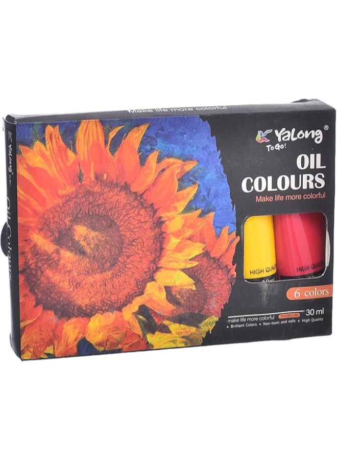 YALONG Yl212211-30 Y-44 Set Of 6 Pieces Of Oil Colours 30Ml - Image 2