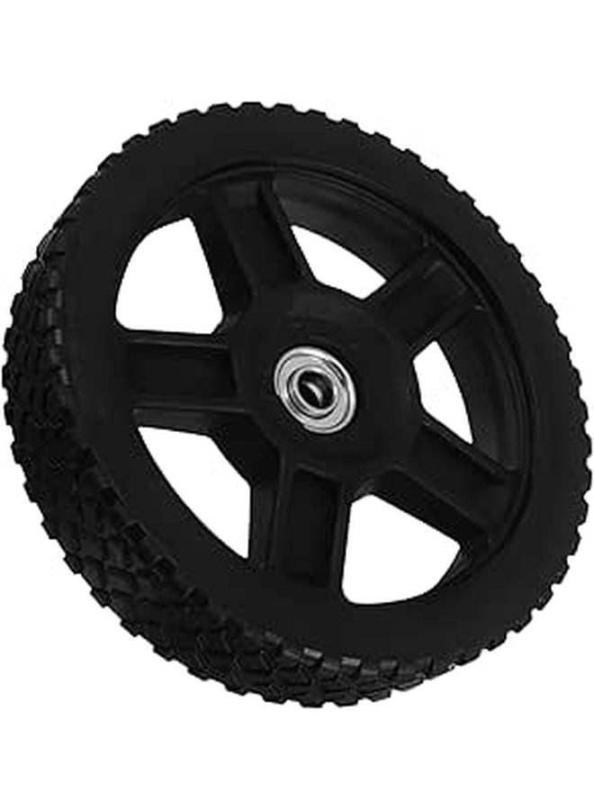 8 Inch Heavy Duty Plastic Rubber Mower Wheel Replacement High Load Capacity For Lawn And Garden Equipment - Image 1