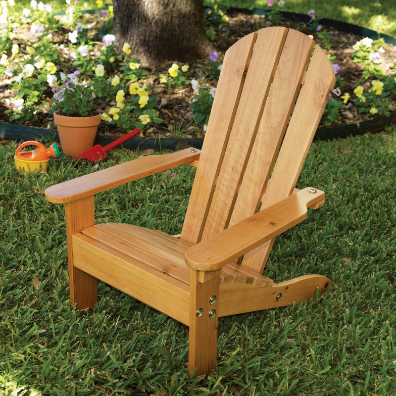 KidKraft Wooden Adirondack Children's Outdoor Chair, Kid's Patio Furniture, Honey, Gift for Ages 3-8 21.5 x 19.2 x 24.5 - Image 3
