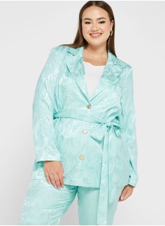 River Island Plus Tie Detail Blazer  - Image 1