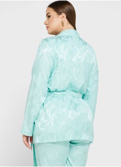 River Island Plus Tie Detail Blazer  - Image 2
