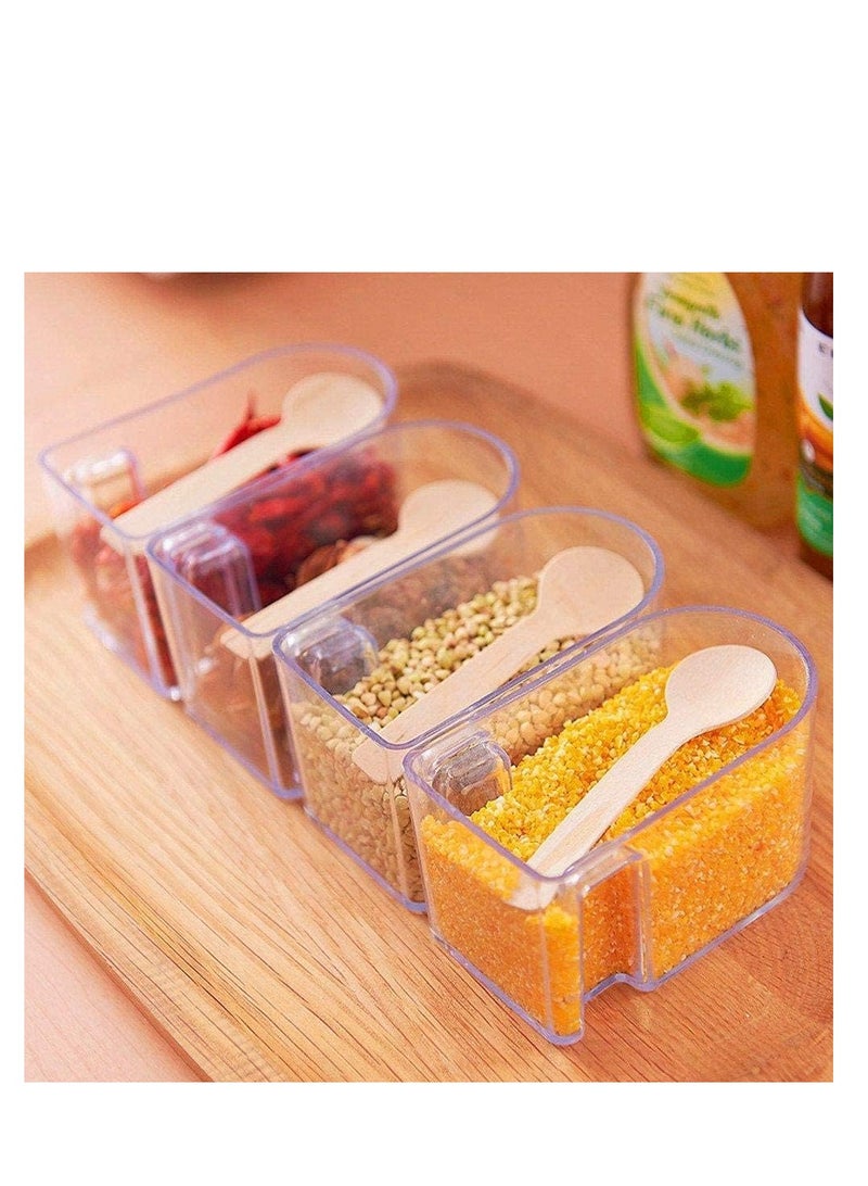 4-Tier 360 Degree Rotating Wall Mount Spice Rack Seasoning Storage Box Seasoning Rack Spice  - Image 5