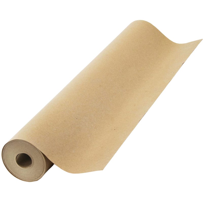 Creative Paper Co Brown Kraft Paper Roll 17.75â€ x 1200â€ (100ft) Made in USA- Ideal for Gift Wrapping, Packing Paper for Moving, Art Craft, Shipping, Floor Covering, Table Runner, 100% Recycled Material - Image 1