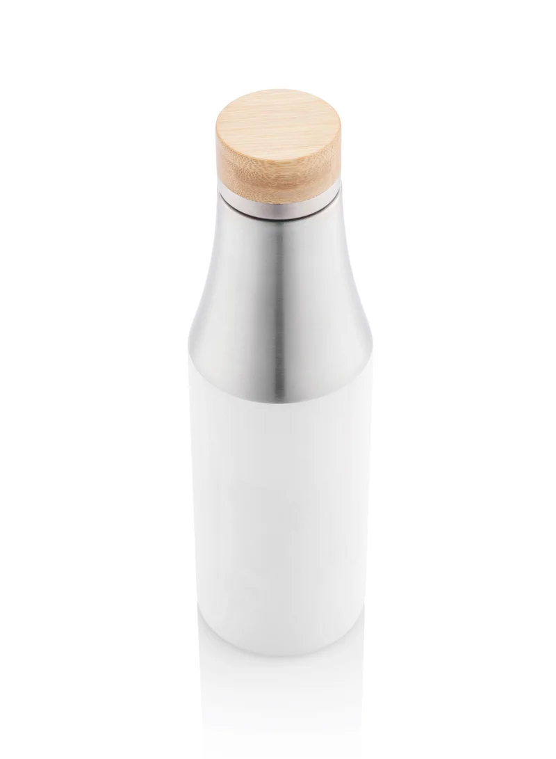 Hans Larsen Sustainable Water Bottle with Bamboo Lid and Silicone Sleeve