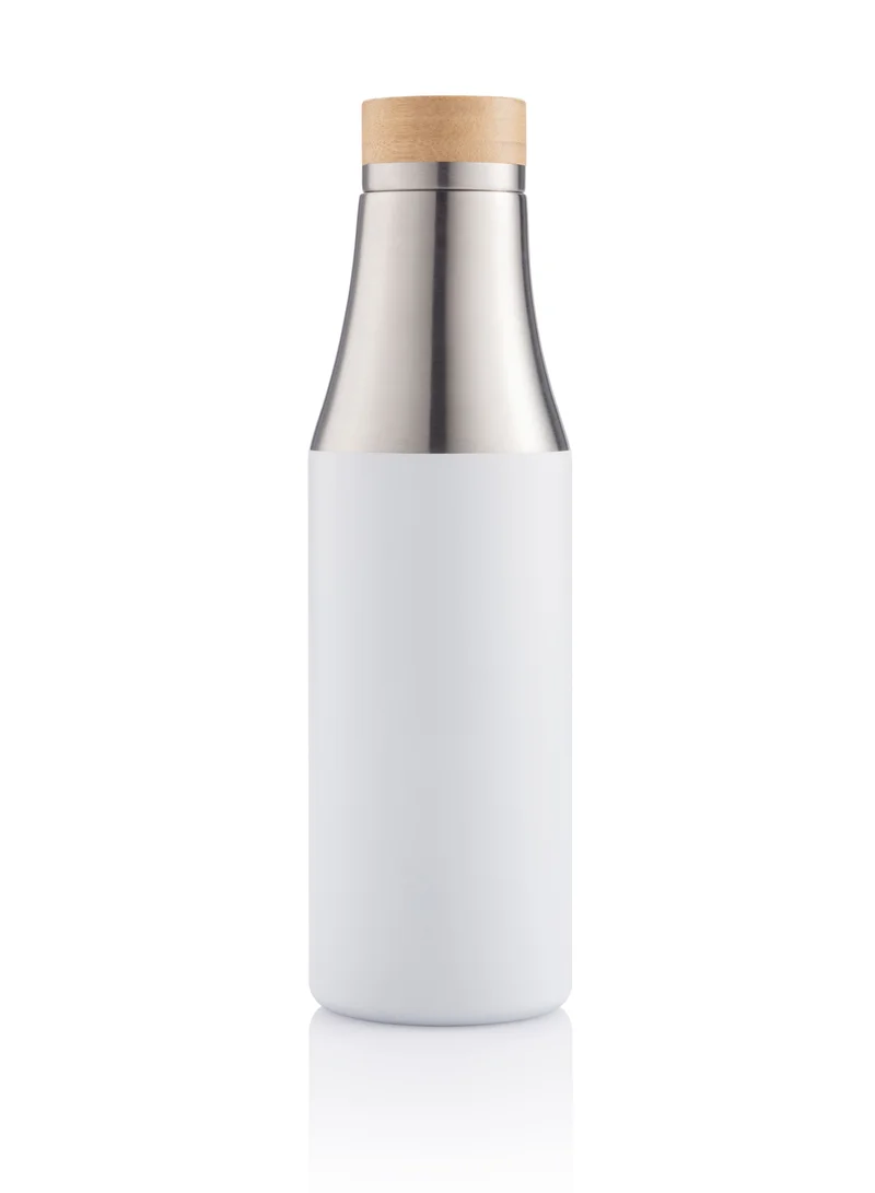 Hans Larsen Sustainable Water Bottle with Bamboo Lid and Silicone Sleeve