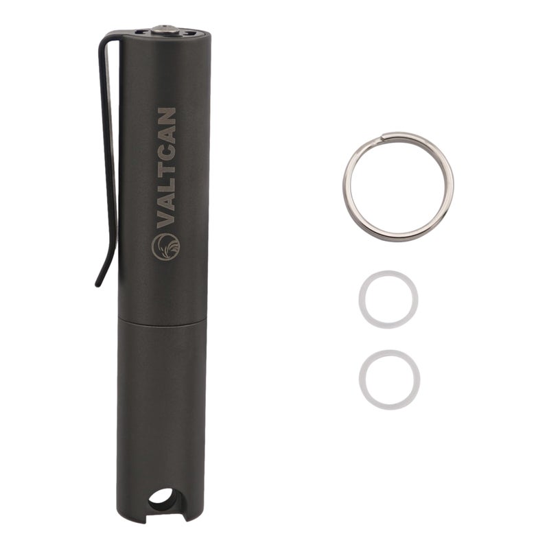 Valtcan Toothpick Holder Titanium Salt Dispenser Canister Keychain Pocket Valt_E3 Portable Design for Travel EDC Ultra Lightweight Reusable Compact & Convenient On-the-Go Metal Case - Image 4