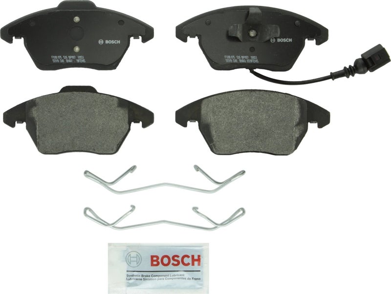 BOSCH BP1107 QuietCast Premium Semi-Metallic Disc Brake Pad Set - Compatible With Select Audi A3, Quattro, TT; Volkswagen Beetle, Bora, CC, Eos, Golf, SportWagen, GTI, Jetta, Passat, Rabbit; FRONT - Image 5
