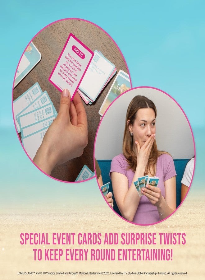 Never Have I Ever Love Island - Love Island Party Game - Uncover Secrets, Share Stories, and Clear Your Hand - The Classic Viral Hilarious and Funny Icebreaker for Adults, 3-6 Players, Ages 17+ - Image 3