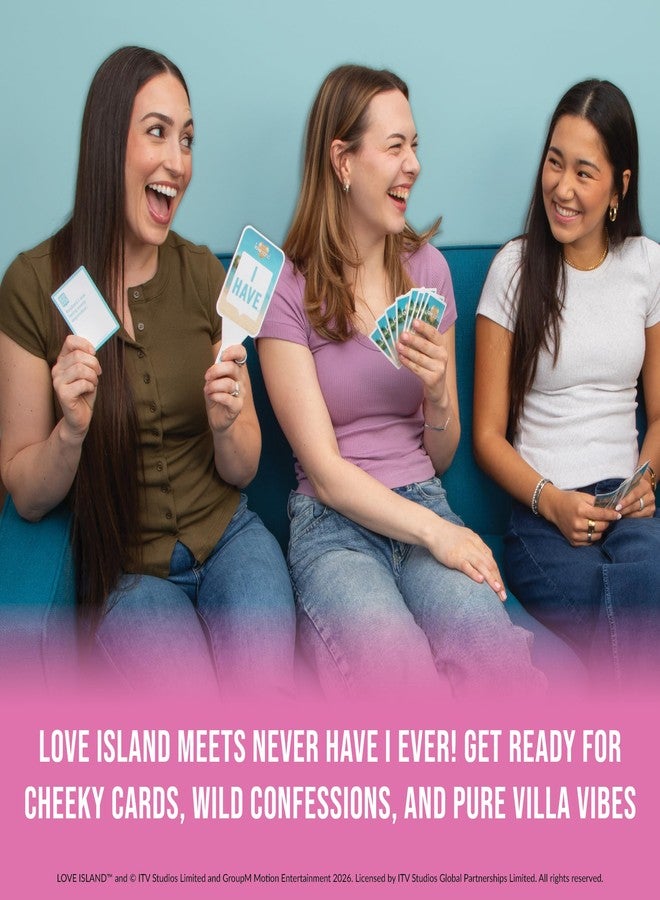 Never Have I Ever Love Island - Love Island Party Game - Uncover Secrets, Share Stories, and Clear Your Hand - The Classic Viral Hilarious and Funny Icebreaker for Adults, 3-6 Players, Ages 17+ - Image 2