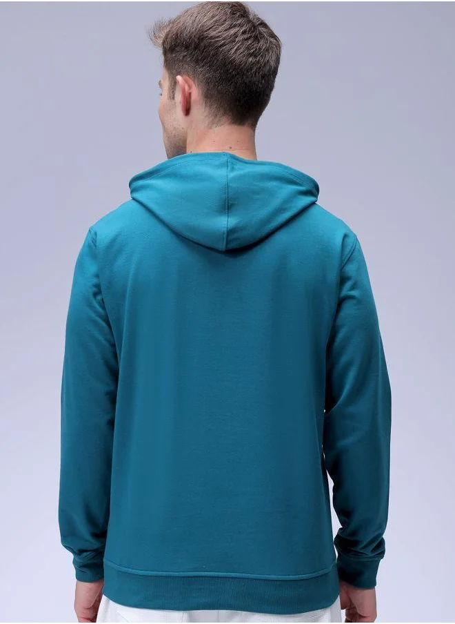 The Indian Garage Co Men Regular Fit Character Overhead Hooded Sweatshirt