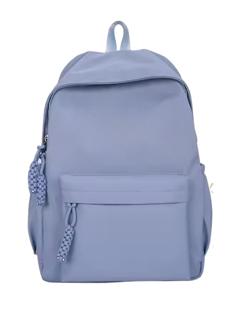 SamoDani Elegant Simple Backpack for Women Premium Quality, Lightweight, Durable, Stylish Everyday Bag, Blue  - Image 1