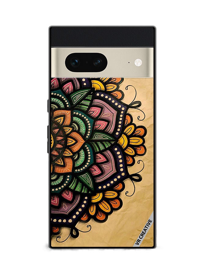 VR CREATIVE Protective Case Cover For Google Pixel 7 Mandala Design Multicolour - Image 1