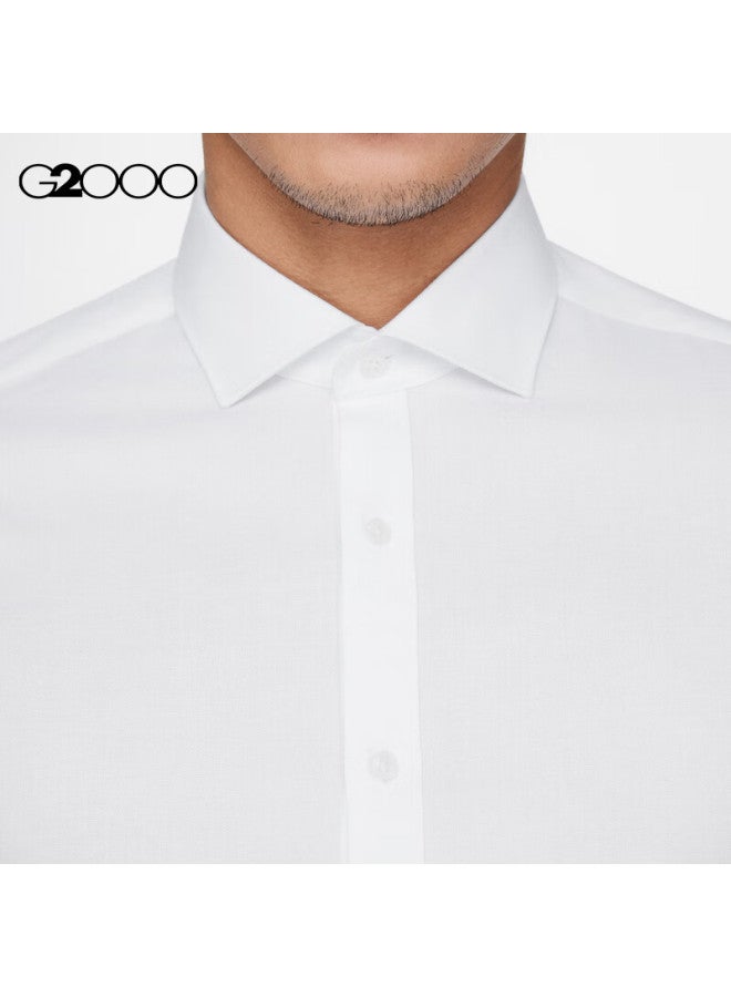 G2000 Men'S Clothing, Comfortable And Easy-Care, Fashionable Tailoring, Versatile For Commuting, Long-Sleeve Shirt, New As, White, M/05 - Image 4