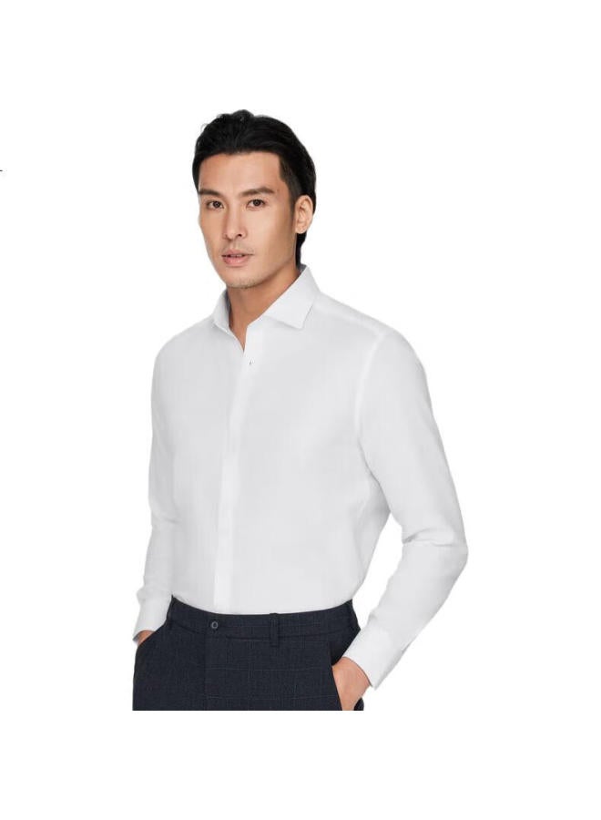 G2000 Men'S Clothing, Comfortable And Easy-Care, Fashionable Tailoring, Versatile For Commuting, Long-Sleeve Shirt, New As, White, M/05 - Image 3