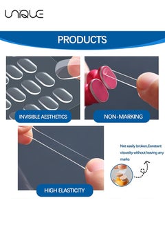 Unique 300Pcs Sticky Putty Dot Double Sided Mounting Putty Rod Nails for Wall Hung Crafts Balloon Festival Party Decorations, Sticky Dot Sticky Putty Clean Detachable (13mm*8mm)  - Image 3
