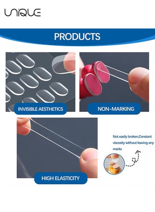300Pcs Sticky Putty Dot Double Sided Mounting Putty Rod Nails for Wall Hung Crafts Balloon Festival Party Decorations, Sticky Dot Sticky Putty Clean Detachable (13mm*8mm) - view 3