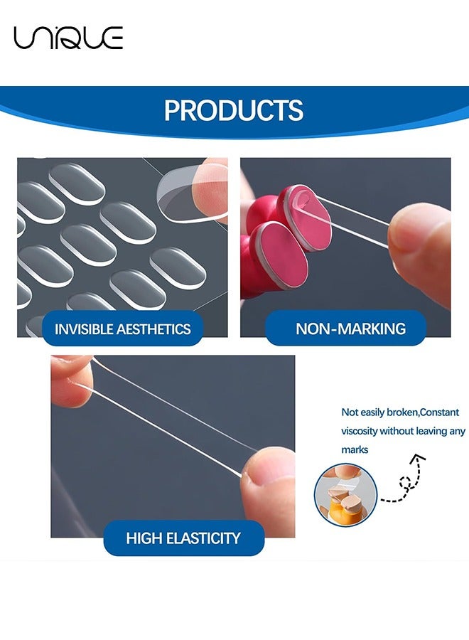 Unique 300Pcs Sticky Putty Dot Double Sided Mounting Putty Rod Nails for Wall Hung Crafts Balloon Festival Party Decorations, Sticky Dot Sticky Putty Clean Detachable (13mm*8mm) - Image 3