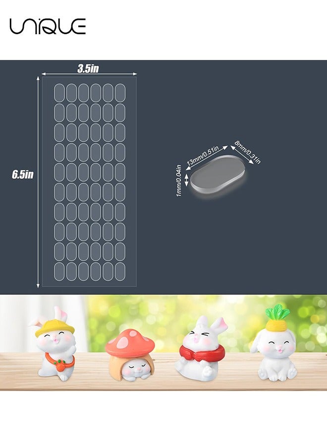 Unique 300Pcs Sticky Putty Dot Double Sided Mounting Putty Rod Nails for Wall Hung Crafts Balloon Festival Party Decorations, Sticky Dot Sticky Putty Clean Detachable (13mm*8mm) - Image 2