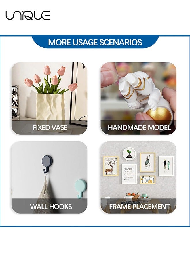 Unique 300Pcs Sticky Putty Dot Double Sided Mounting Putty Rod Nails for Wall Hung Crafts Balloon Festival Party Decorations, Sticky Dot Sticky Putty Clean Detachable (13mm*8mm) - Image 4