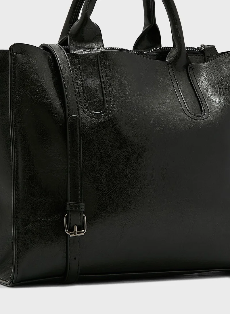ELLA Square Tote Handbag