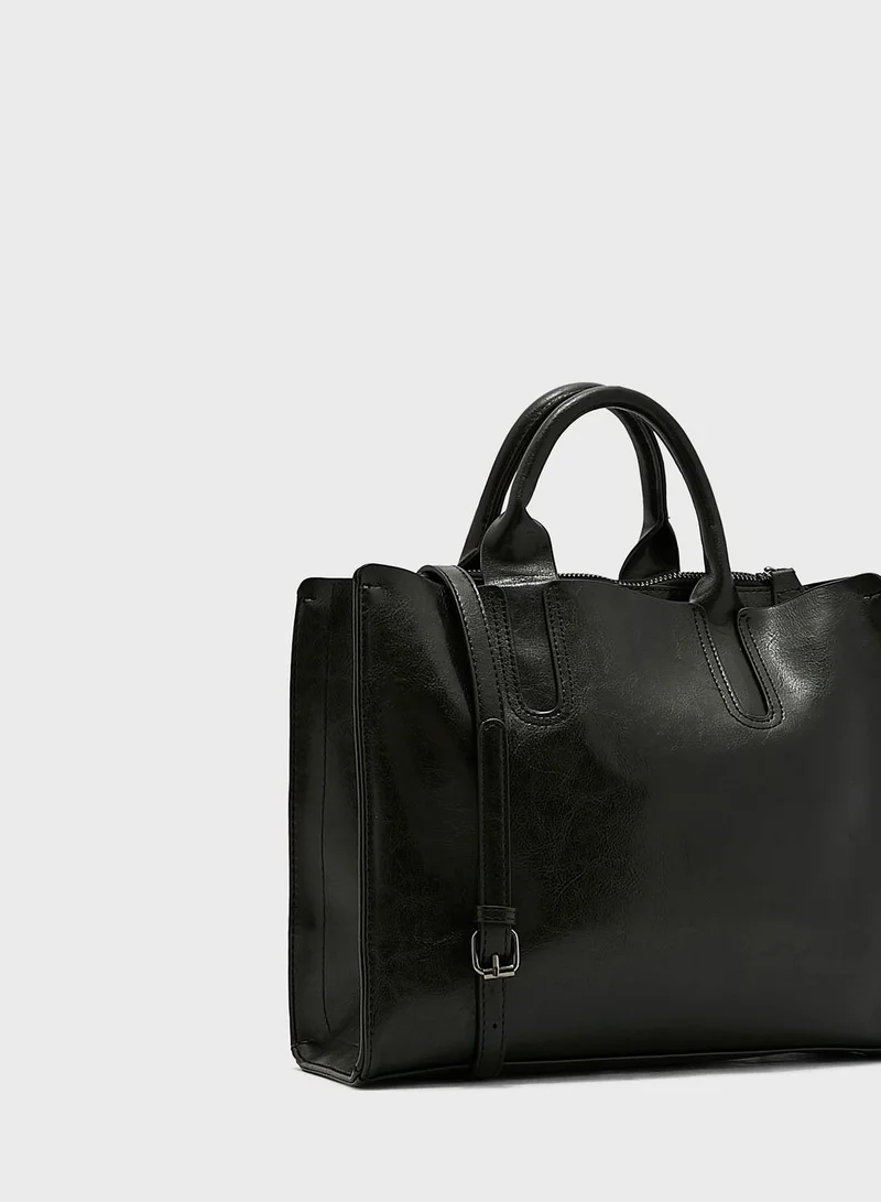 ELLA Square Tote Handbag