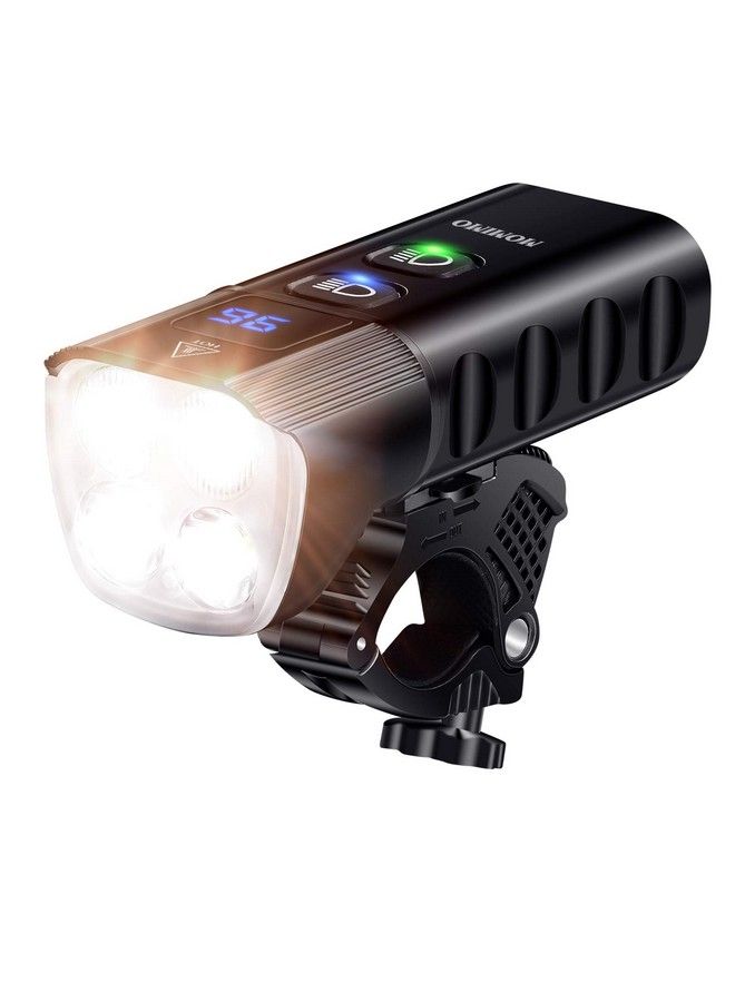 MOMIMO Bike Light Front Super Bright 10000 Lumens Usb Rechargeable Bicycle Headlight With Ip65 Waterproof And 13 Lighting Modes Bicycle Light Fits For Bike All Road Bicycle Mountain Night Riding - Image 2