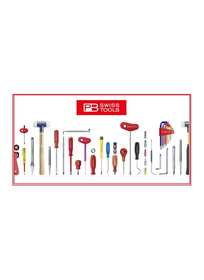 PB SWISS TOOLS - PB C6 992 PrecisionBits C 6.3 and E 6.3 (1/4″), Set in Stable ToolBox - Image 1