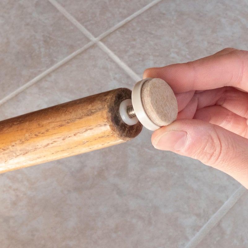 Shepherd Hardware Shepherd Hardware 9908 1-Inch Felt Gard Threaded Stem Furniture Glides, 1/4-Inch Stem Diameter, 4 Count, Tan  - Image 3
