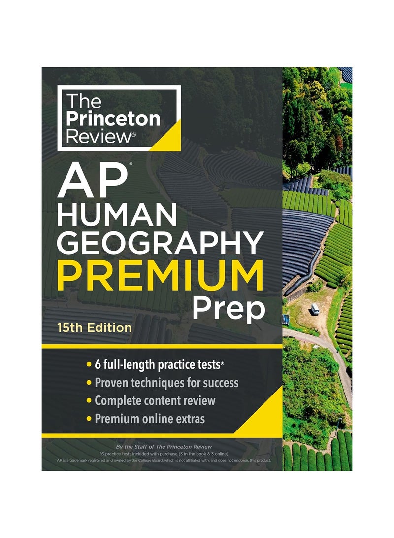 Princeton Review AP Human Geography Premium Prep 15th Edition Paperback 