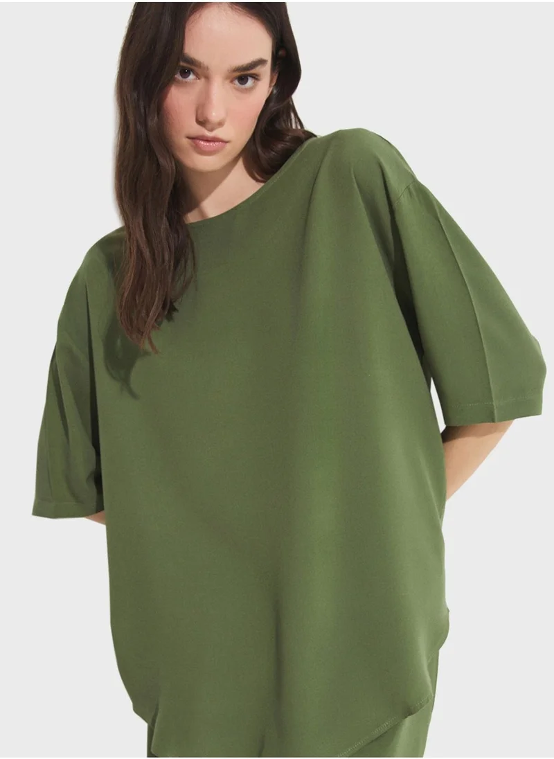 JUNE Blouse Trousers Viscose Set
