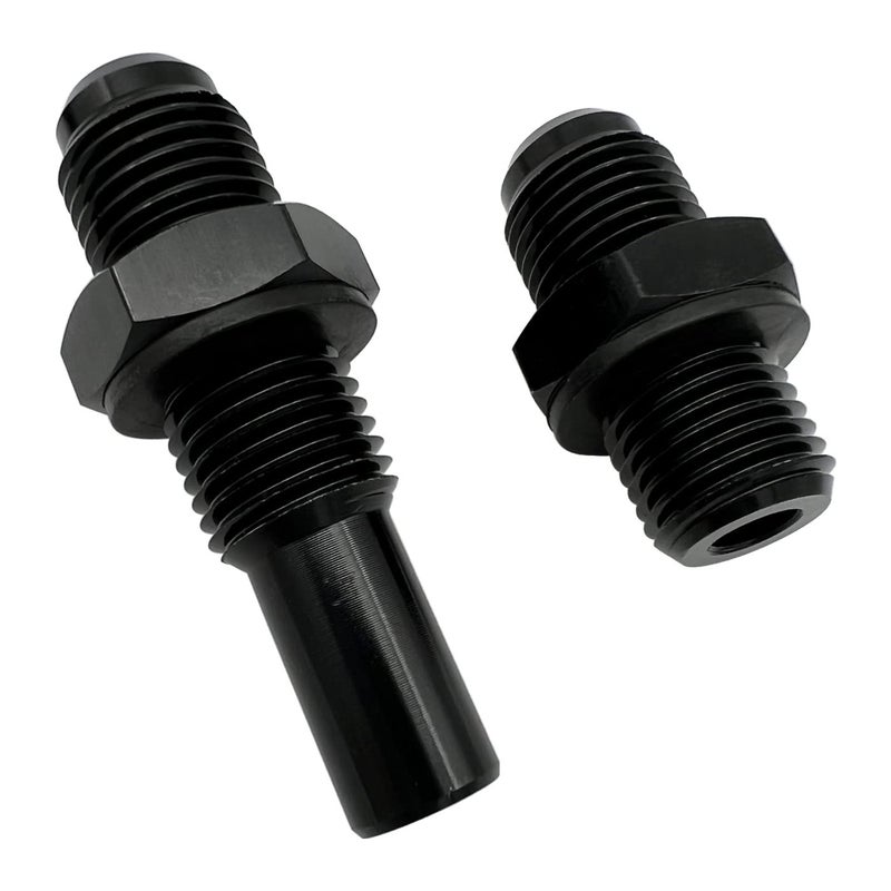 KRD PERFORMANCE Aluminum 6AN Male to 1/4 NPS Thread Transmission Oil Cooling Fitting Adapter compatite with GM 1997-2007 4L80E LS1 LM7 LR4 LQ4 LS6 L59 LQ9 LM4 L33 LS2 LH6 L92 L76 LS3 Black - Image 4