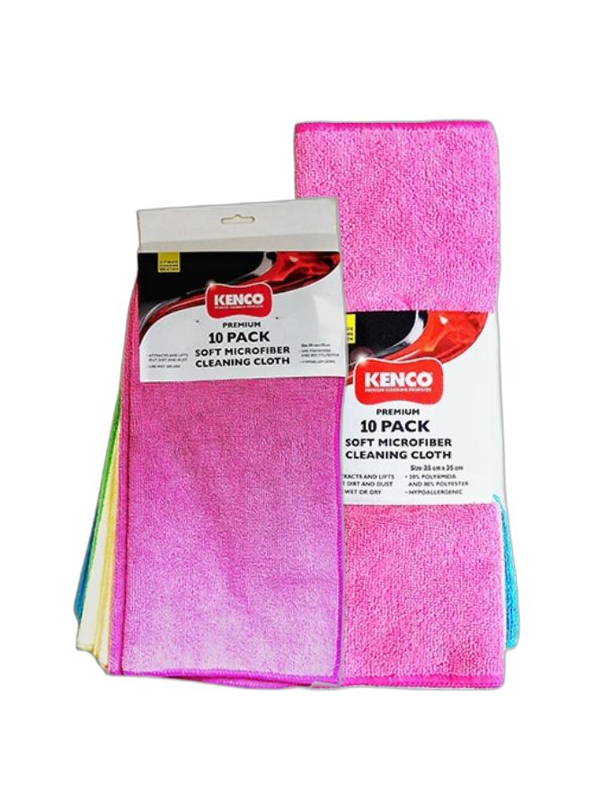 Kenco Premium 10Pack -2020H Soft Microfiber Cleaning Cloth Towel Car,Kitchen-Lint-free cleaning cloth,Reusable cleaning towel,Household cleaning cloth & Kenco Premium 10 Pack Soft Microfiber Cleaning Cloth Towel Car, Kitchen Lint-free cleaning cloth, Reusable cleaning towel, Household cleaning cloth Bundle - Image 1