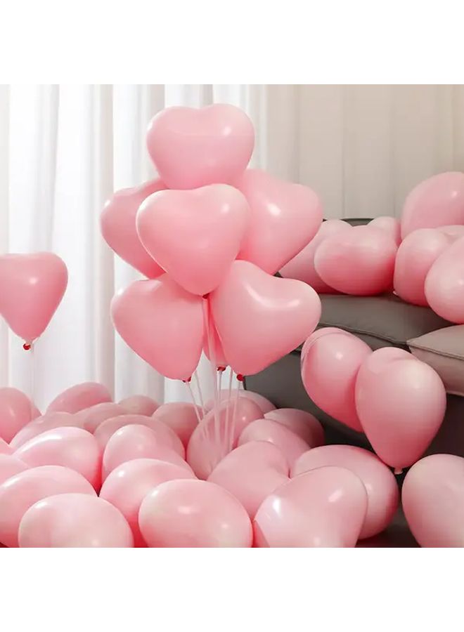 6 Pcs Violet Heart Shaped Foil Balloons Durable Latex Wedding Anniversary Valentine S Day Birthday Party Decorations Pastel Romantic Background Party Supplies - Image 3