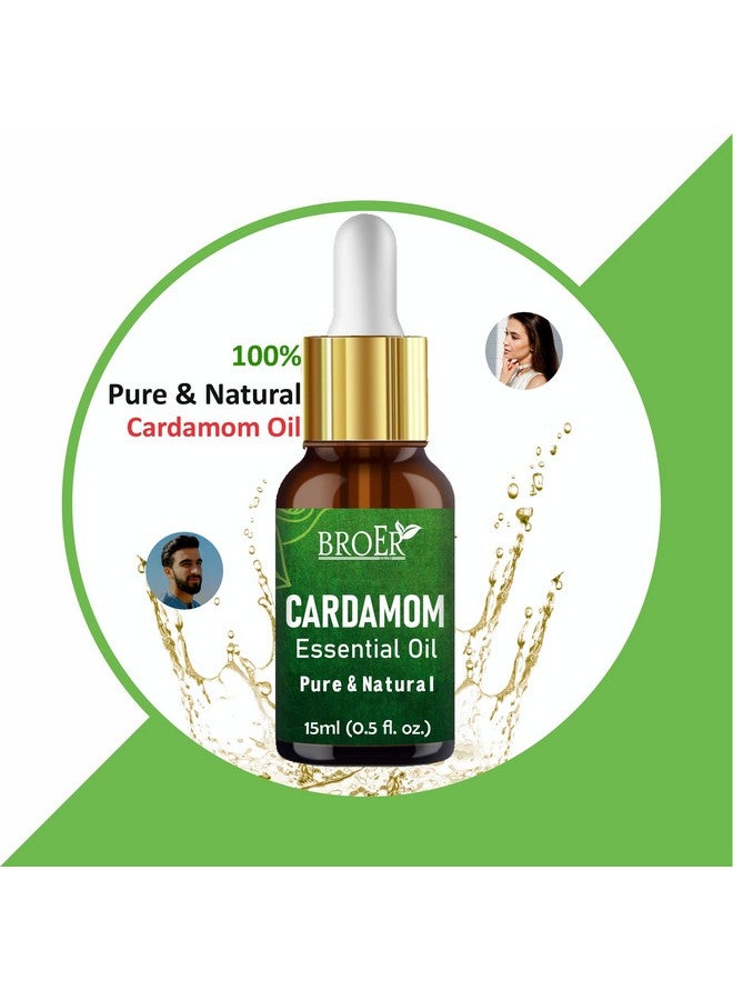 BROER Naturals Cardamom Essential Oil | 100% Pure & Undiluted - Therapeutic Grade for Skin Care, Hair Care & Aromatherapy | Cruelty Free & Vegan - (pack of 2) 30ml - Image 4