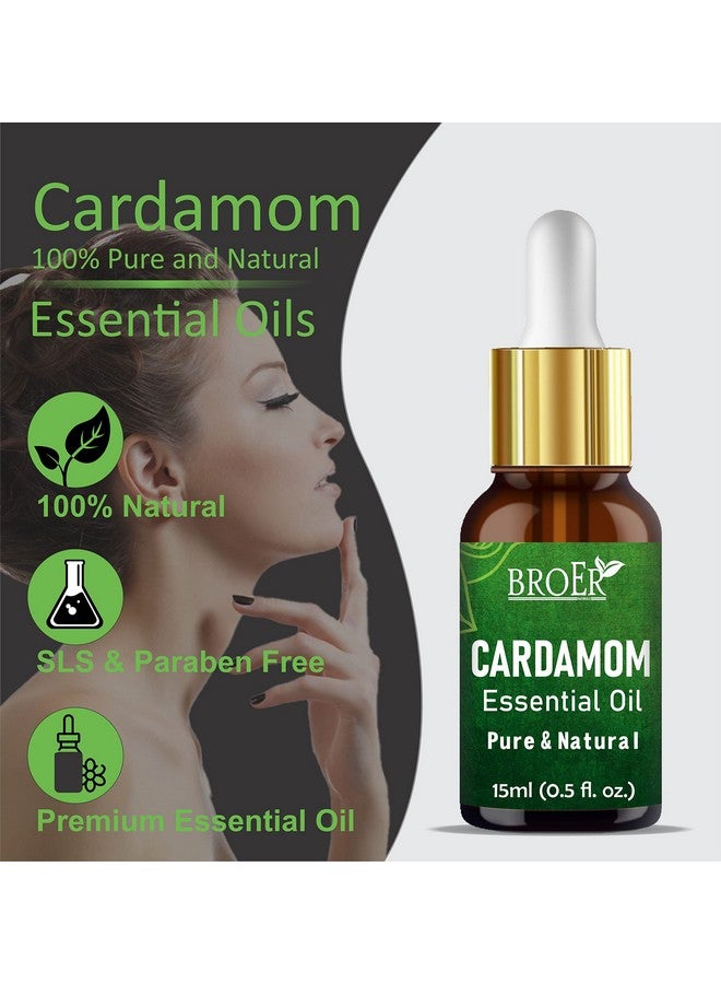 BROER Naturals Cardamom Essential Oil | 100% Pure & Undiluted - Therapeutic Grade for Skin Care, Hair Care & Aromatherapy | Cruelty Free & Vegan - (pack of 2) 30ml - Image 5
