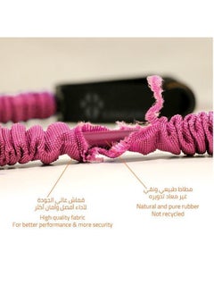 KANGAROO exercise mat 15 mm and resistance rope singl pink  - Image 2