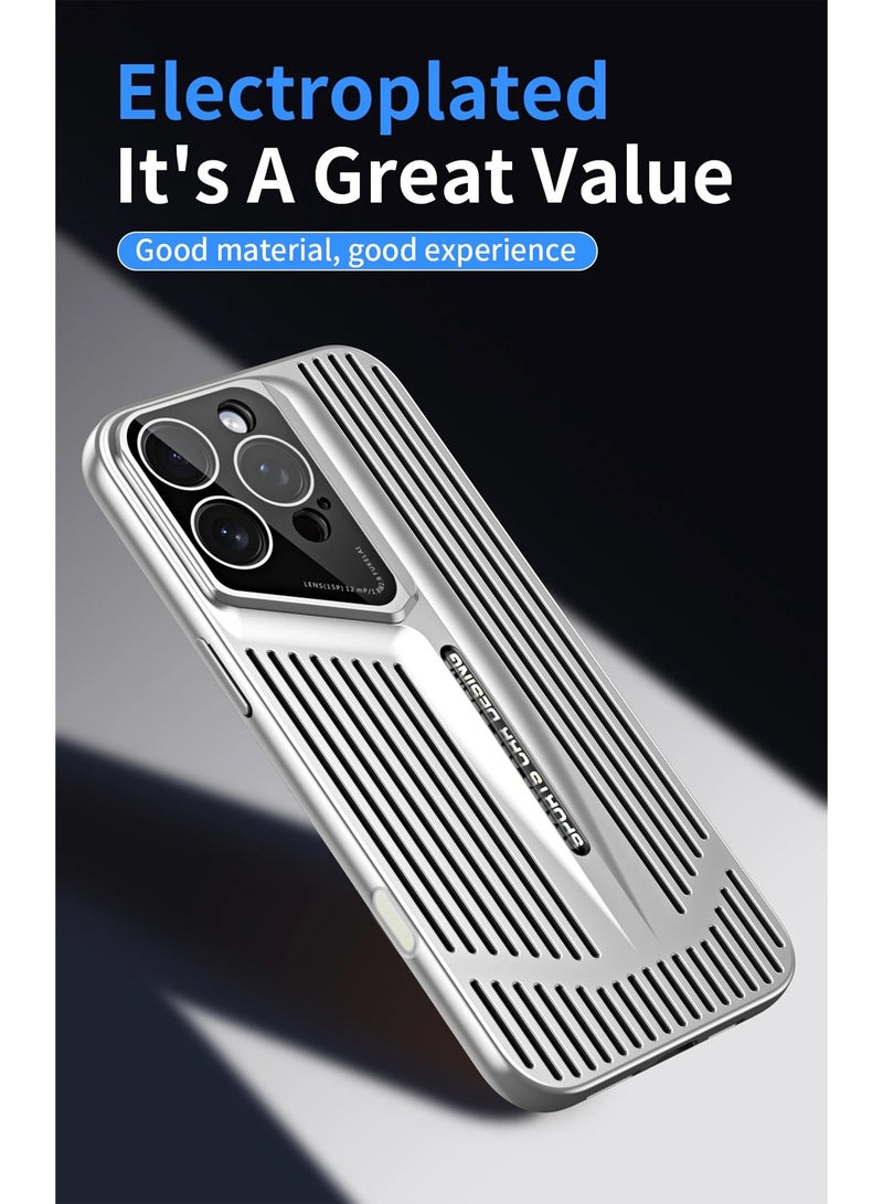 Wtech Apple iPhone 16 Pro Max 2024 Premium Impact Protection Solid Shell Sports Car Design Case Cover - Silver - Image 2